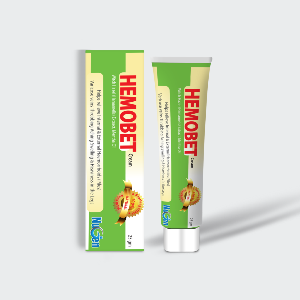Hemobet Cream: Natural Hemorrhoid Relief
Soothes pain, reduces inflammation, and promotes healing with Mentha Oil and Witch Hazel Extracts. Fast and effective relief for hemorrhoid symptoms.